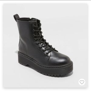 Women's Erin Lace-UpCombat Boots -Universal Thread™Black 9